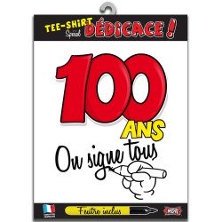 Tee-shirt on signe 100 ans