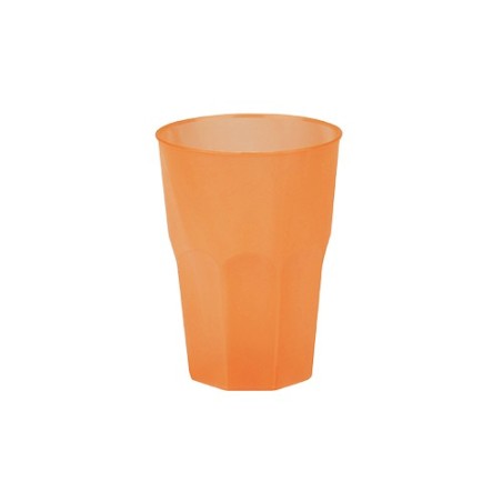 20 Verres à caipiriña, mojito, plastique PP, orange
