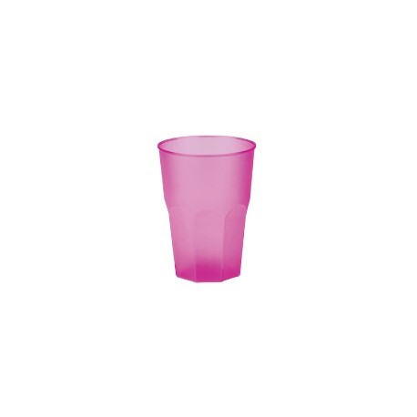 20 Verres à caipiriña, mojito, plastique PP, fuchsia