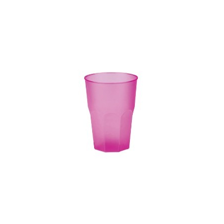 20 Trinkgläser caipiriña, mojito, plastik PP, Fuchsia
