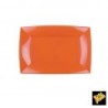12 Assiettes rectangles,  PP, 28 x 19 cm, orange