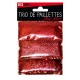 Trio de paillettes , 3 sachets de paillettes nuancées rouge