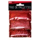 Trio de paillettes , 3 sachets de paillettes nuancées rouge