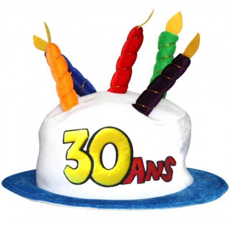 1 Geburtstag-Hut "30 ans"