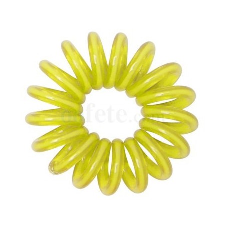 12 Serviettenring, plastik, gelb