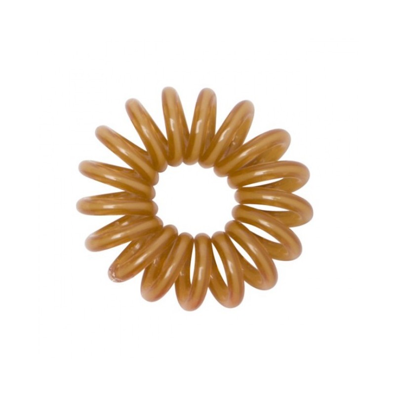 12 Bracelets ressorts, plastique, chocolat