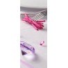 6 fasci di corda, 7,5 cm, fucsia