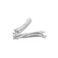 6 Fagots de corde, 7.5 cm, blanc