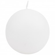 Candela sfera, bianca, ø 6 cm