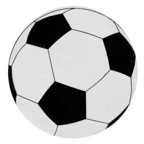 50 Fussball Konfetti, ø 2 cm, weiss