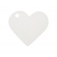 10 Marques-place, coeur, 4 x 4 cm, blanc