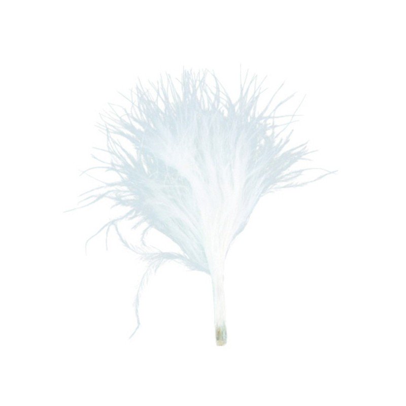 Sachet de 20 plumes blanc