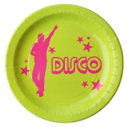 10 piatti, discoteca, verde, ø 22,5 cm