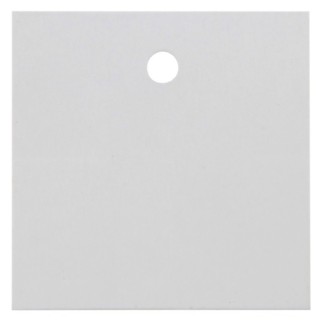 10 Marques-place carrés, blanc, 4 x 4 cm