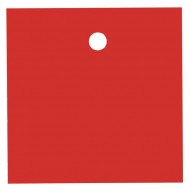 10 Marques-place carrés, rouge, 4 x 4 cm