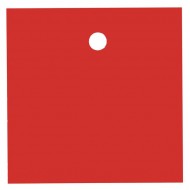 10 Segnaposto, 4x4cm, rosso