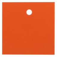 10 Marques-place carrés, orange, 4 x 4 cm