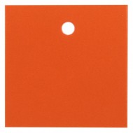 10 Quadratische Tischkartenhalter, orange, 4 x 4 cm