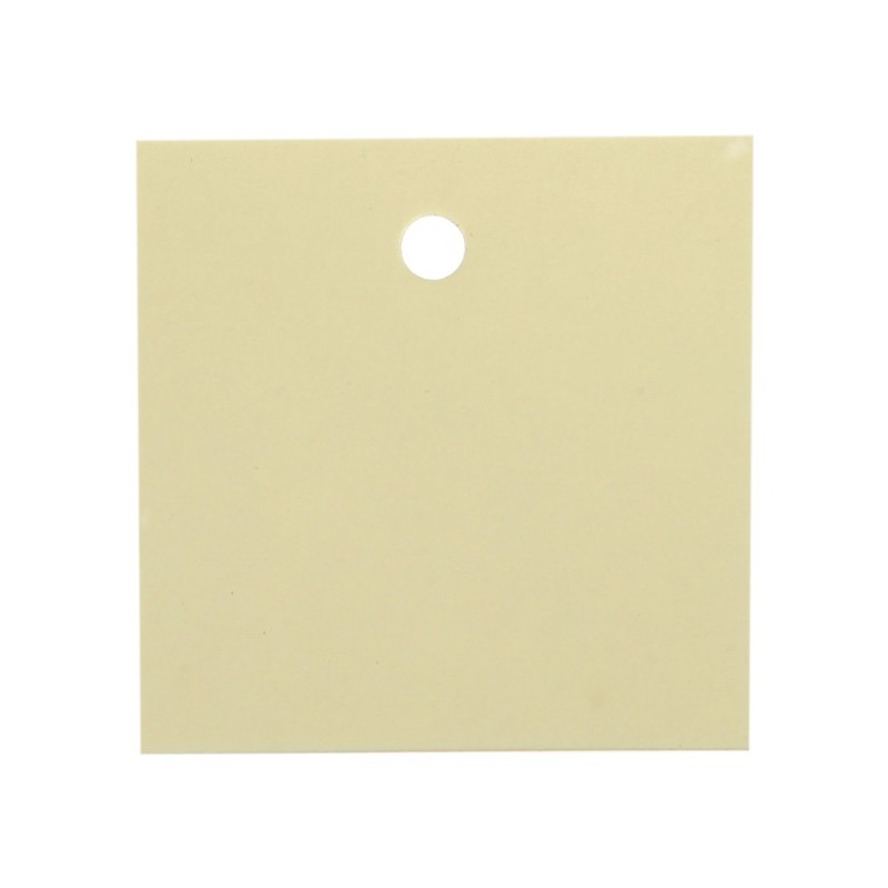 10 Quadratische Tischkartenhalter, elfenbeinfarbe, 4 x 4 cm