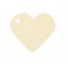 10 segna posto, cuore, 4 x 4 cm, avorio