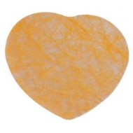 50 coriandoli in cuore, mandarino, 5 cm circa