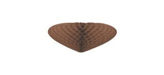 Suspension coeur 3D, ø 30 cm, chocolat