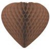 Suspension coeur 3D, ø 30 cm, chocolat