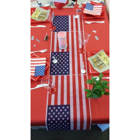 Idée décoration de table thème USA