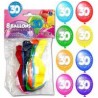 8 palloncini, 30 anni, ø 30 cm