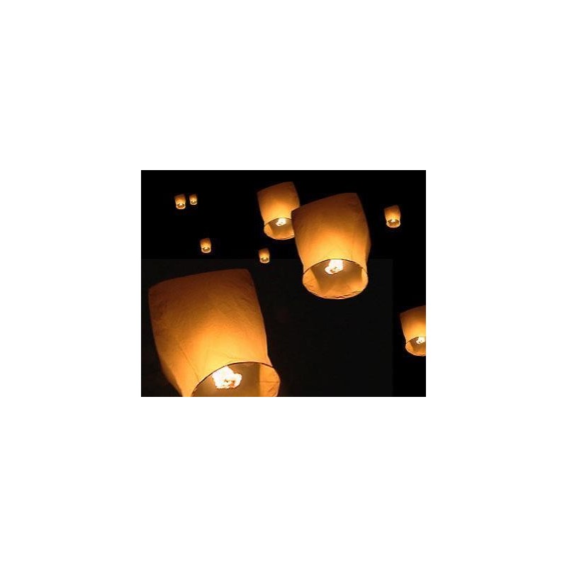 Lanterne Celeste en papier blanc ignifuge, 72 x 37 x 37 cm