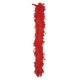 Boa en plumes, 1.80 mètres, 50 gr, rouge