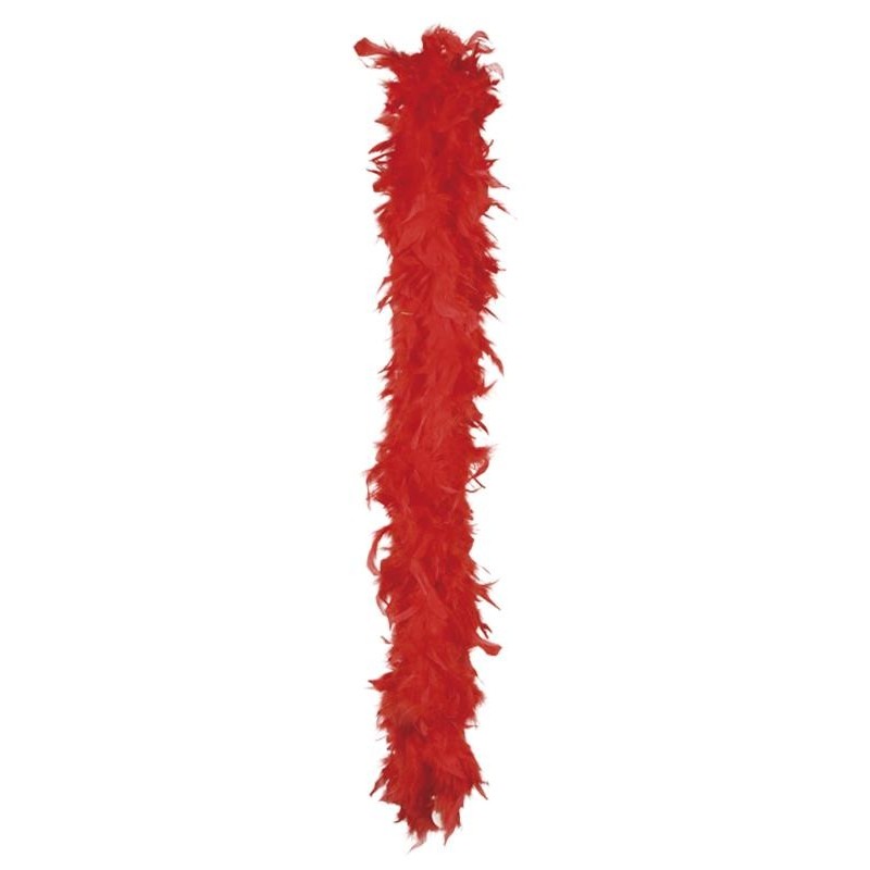 Piuma di boa, 1,80 metri, 50 gr, rosso