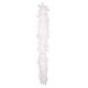 Boa en plumes, 1.80 mètres, 50 gr, blanc