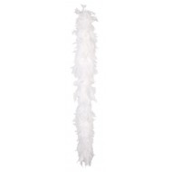 Boa en plumes, 1.80 mètres, 50 gr, blanc