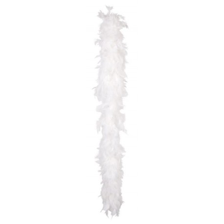 Boa mit Federn, 1.80 meter, 50 gr, weiss