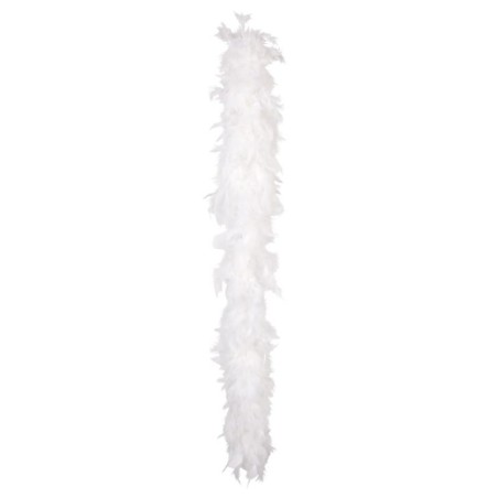 Boa mit Federn, 1.80 meter, 50 gr, weiss