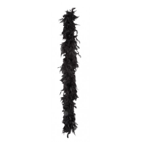 Boa en plumes, 1.80 mètres, 50 gr, noir