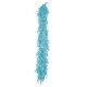 Boa en plumes, 1.80 mètres, 50 gr, turquoise