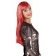 Perruque cheveux longs blancs