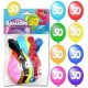 Sachet de 8 ballons 50 ans