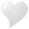 Set de table cœur blanc, sachet de 50 pces, 38 x 38 cm