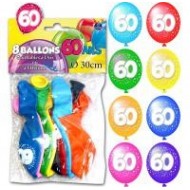 8 Luftballons "60 ans"