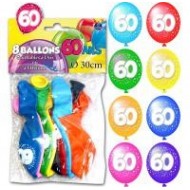 8 Luftballons "60 ans"