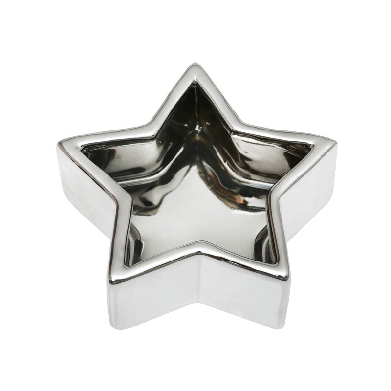 Sternschälchen, 10 x 10 x 3.5 cm, silber