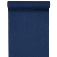 Tischläufer Jean, Baumwolle, 28 cm x 3 meter, blau