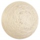 4 Boules coton, ø 5 cm, ivoire