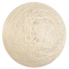 4 Boules coton, ø 5 cm, ivoire