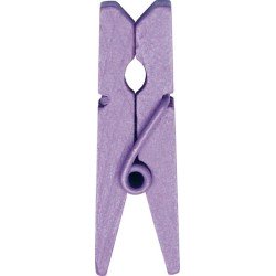 12 Holzklammer, Parmefarbe, 3.5 cm
