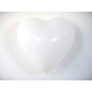 8 palloncini a cuore, bianchi, diametro 25 cm