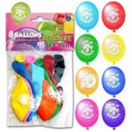 Sachet de 8 ballons vive la retraite, ø 30 cm